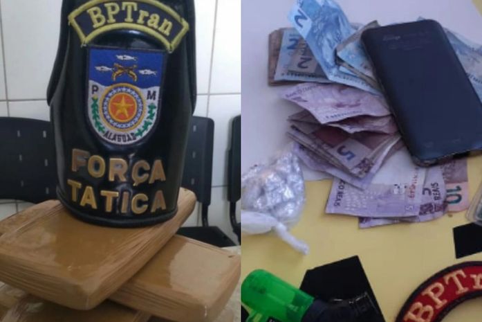 Suspeitos de tráfico são presos na Pajuçara e em barraca na praia de Jatiúca