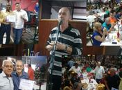 Jornalista Jorge Moraes comanda a festa da entidade que preside enaltecendo a presença de todos
