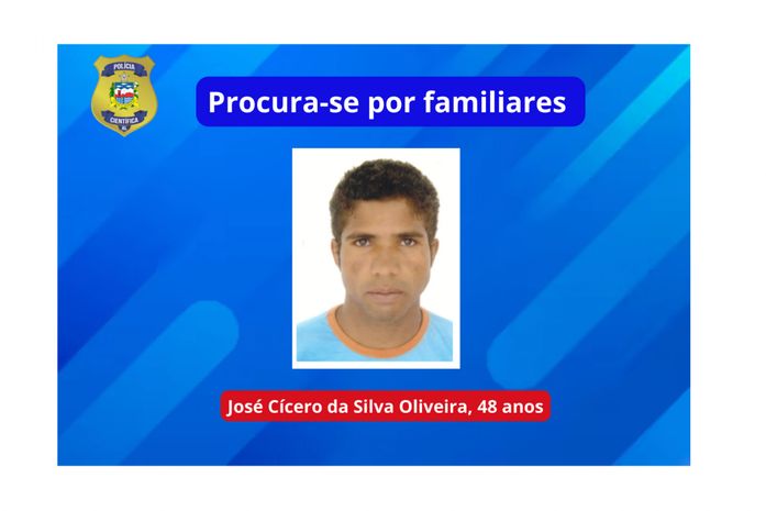 Polícia Científica procura família de andarilho encontrado em São Sebastião