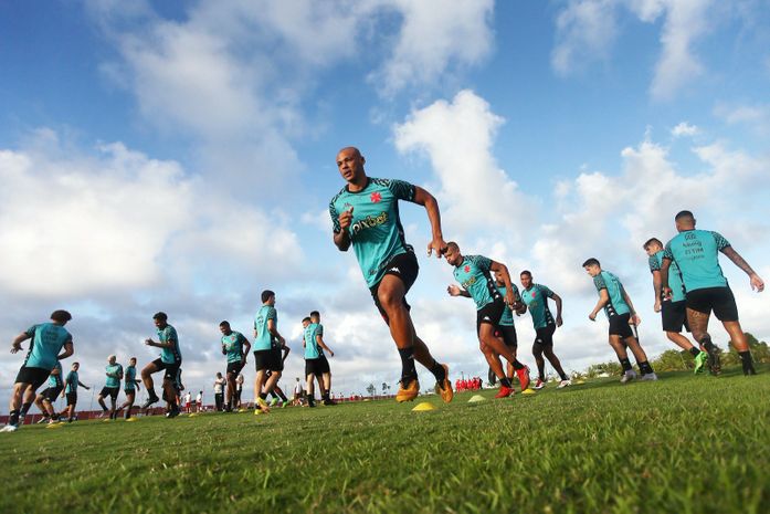 Vasco treinando em AL