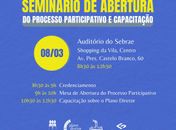 Seminário de lançamento, capacitações e oficinas setoriais promovem diálogo sobre elaboração do Plano Diretor de Delmiro Gouveia