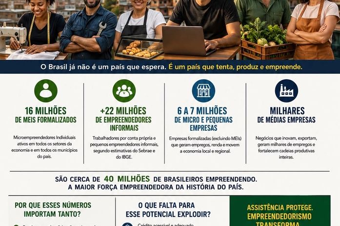 Somos um país de empreendedores que não precisam de Bolsa Família, mas de financiamento e consultoria