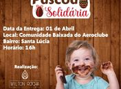 Promoter realiza páscoa solidária