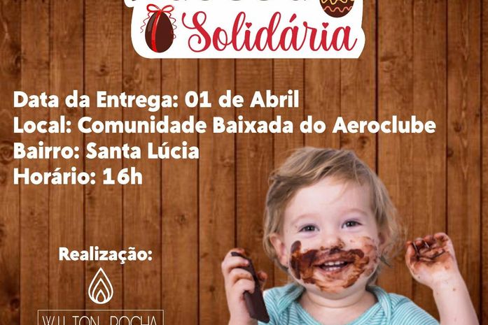 Promoter realiza páscoa solidária