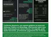 Defensoria alerta sobre tentativas de golpe no WhatsApp utilizando o nome da instituição 