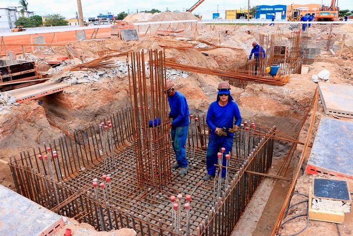 Obras estão à todo o vapor