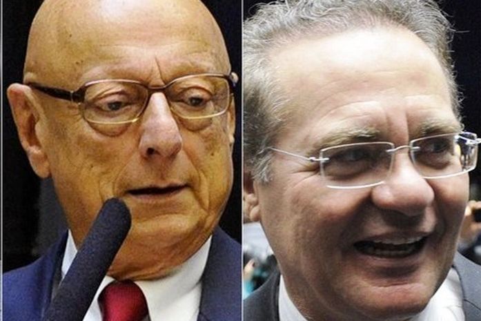 Esperidião Amin e Renan Calheiros