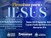 Em Piranhas, Show de Fernandinho marcará o Dia do Evangélico⠀