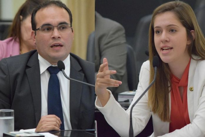 Deputados Davi Maia e Cibele Moura