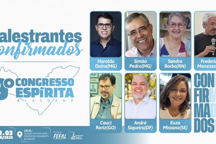 9º Congresso Espírita Alagoano promete reunir espiritualidade, sustentabilidade e grandes nomes do Espiritismo
