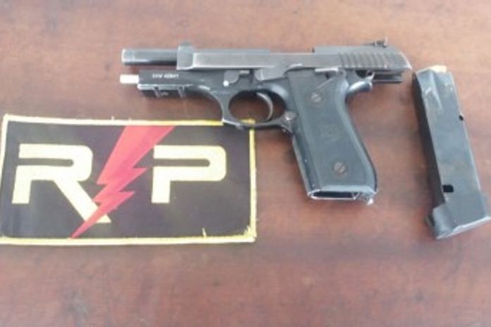 Arma de policial foi recuperada