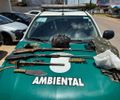 Polícia Militar apreende armas de fogo e resgata animais silvestres no interior de Alagoas