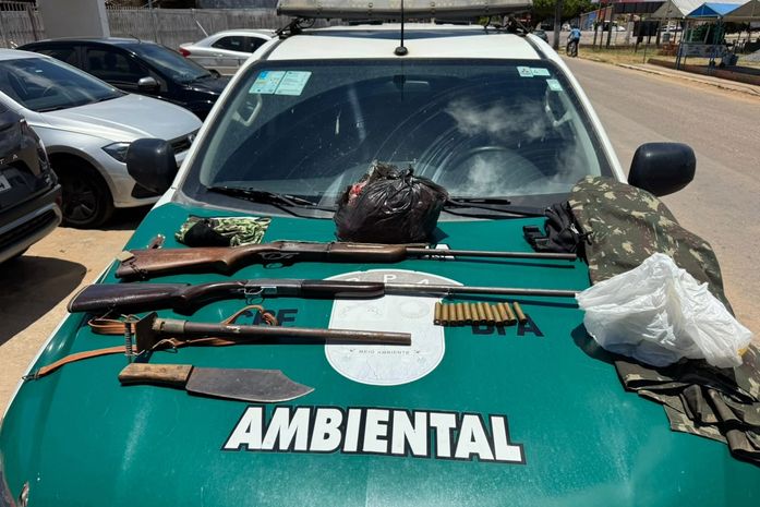 Polícia Militar apreende armas de fogo e resgata animais silvestres no interior de Alagoas