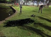 Bombeiros resgatam corpo de homem encontrado na Lagoa da Anta