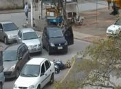 Câmeras flagraram o crime