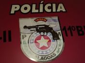 Arma de fogo apreendida com jovem na cidade de Coruripe