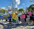 Trabalhadores do Veredas protestam novamente pelo sexto mês de salário atrasado