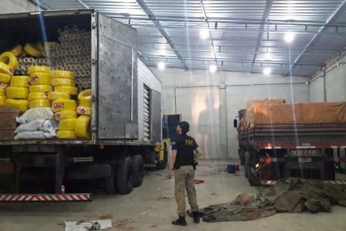 O galpão estava sendo alugado, porém nenhum suspeito foi encontrado