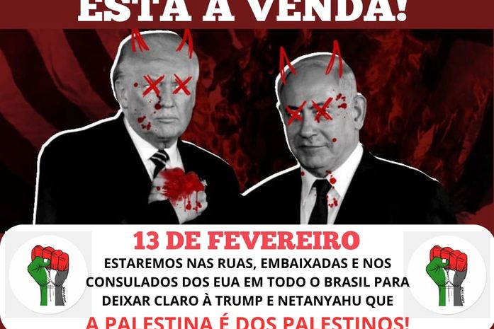Ato em Maceió denuncia plano de transformar Gaza na 'Riviera do Oriente Médio'