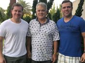 Ministro Marx Beltrão, deputado estadual João Beltrão e Maykon Beltrão (presidente do PSD em Alagoas)