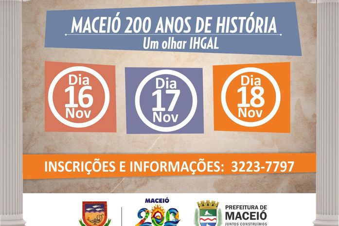 Maceió 200 Anos: seminário discute história da capital