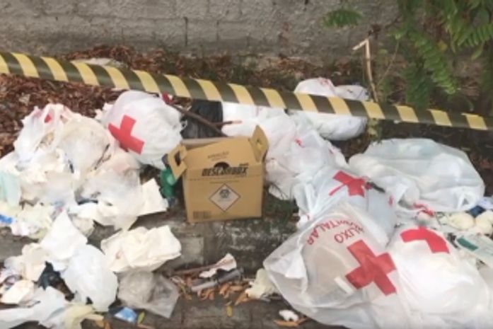 Feto e lixo hospitalar são despejados de forma irregular no Centro