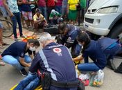 Acidente envolvendo três veículos deixa duas pessoas feridas em Arapiraca