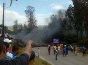 Protesto de moradores em Boca da Mata