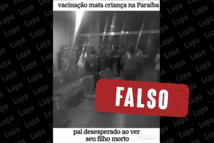 É falso vídeo que associa morte de criança à vacinação contra a Covid-19