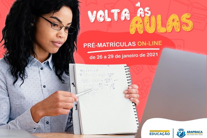 Secretaria de Educação de Arapiraca disponibiliza pré-matrícula online para alunos novatos