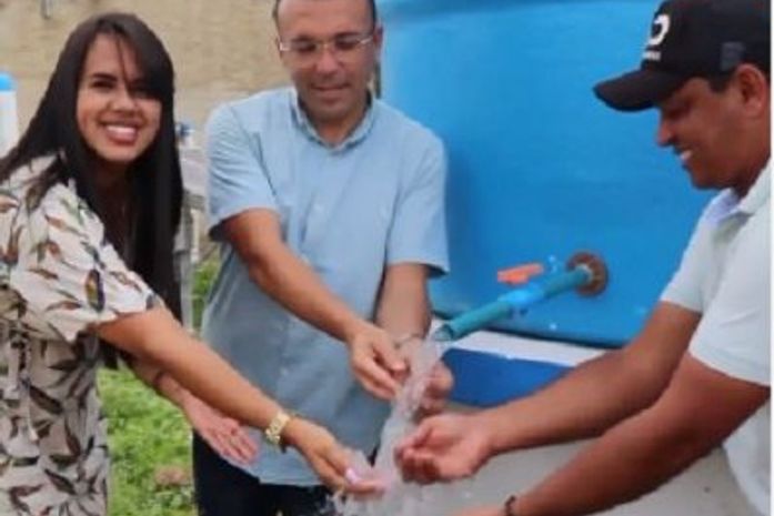 Prefeito Theobaldo Cintra entrega mais dois poços artesianos na zona rural de Major Izidoro