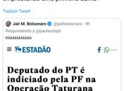 Bolsonaro ironiza e cita condenação de Paulão na Taturana em resposta no Twitter
