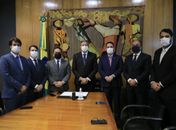 Câmara dos Deputados: Arthur Lira recebe presidente da ALE e comitiva de Alagoas