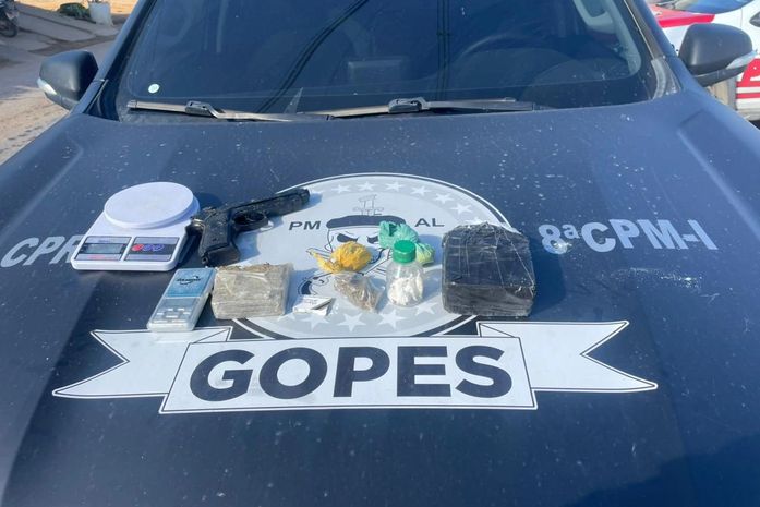 Suspeito de armazenar drogas para facção é baleado e preso no Litoral Norte de Alagoas