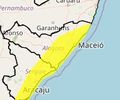 Inmet emite alerta de chuvas intensas para 54 municípios de AL; veja lista

