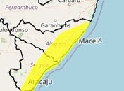 Inmet emite alerta de chuvas intensas para 54 municípios de AL; veja lista
