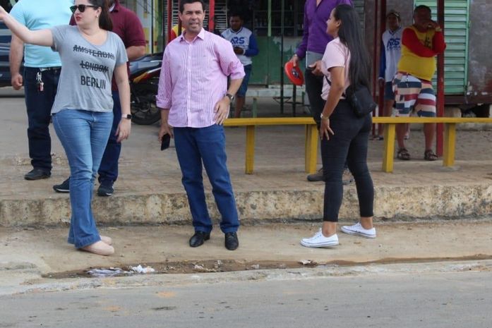 Prefeito craibense Ediel Leite e comitiva vistoriaram local das ações do Governo Presente