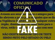 É Fake comunicado atribuído às Vigilâncias Sanitárias de Maceió e de AL