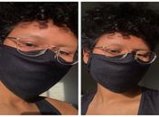 Dona de casa cria máscara de proteção que não embaça as lentes do óculos