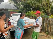 Prefeitura de Branquinha entrega cestas básicas e alimentação aos atingidos pela enchente