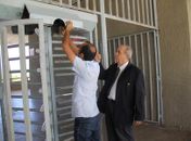 Criador do sistema explica ao magistrado como será feita adaptação das catracas.