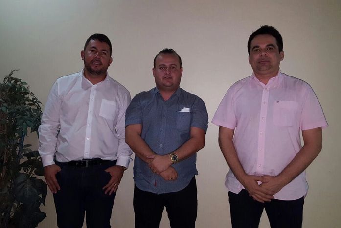 vereadores Pablo Fênix, Léo Saturnino e Fábio Henrique