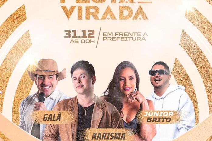 Prefeitura de Porto Calvo anuncia Festa da Virada com Karisma e Galã