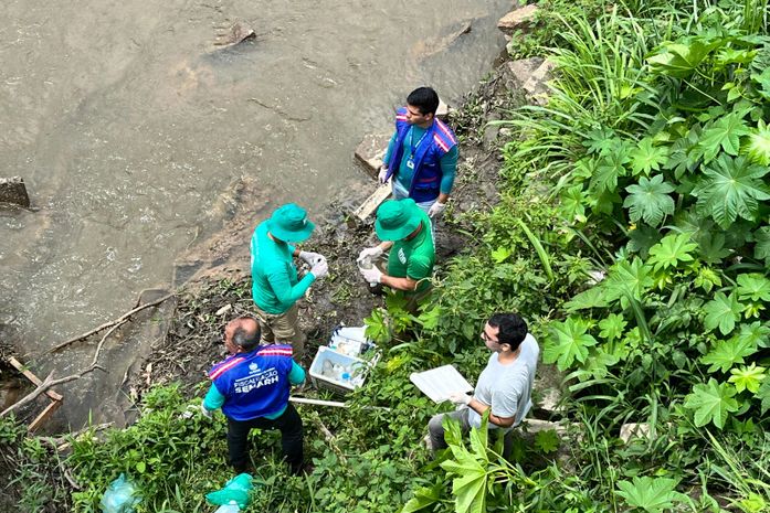 Fiscalização conjunta investiga mortandade de peixes no Rio Santo Antônio