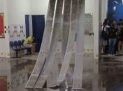 Teto da Ufal desaba e chuvas provocam danos em vários bairros de Arapiraca