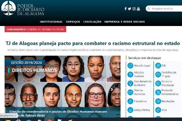 Novo portal do TJAL facilita navegação e acesso a informações e serviços