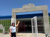 Prefeita Ziane Costa visita obras da Creche Cria no bairro Novo Horizonte

