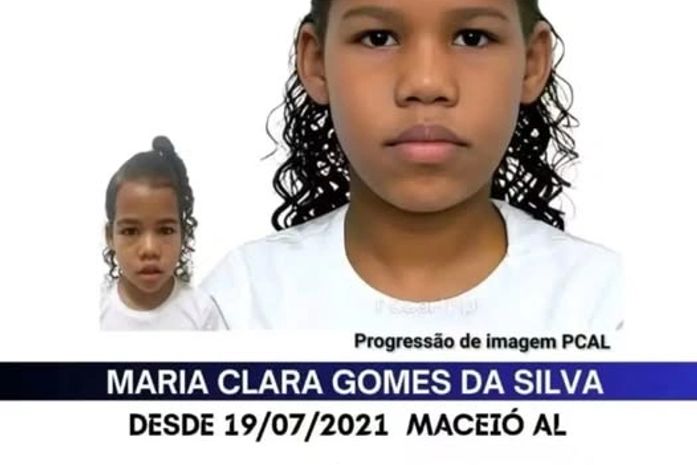 19 de agosto de 2026. Faz 5 anos e dois meses, desde que Maria Clara, entrou para a lista de crianças desaparecidas