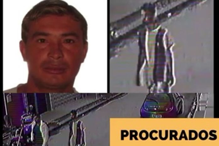 Acusados são padrasto e enteado; polícia pede ajuda da população para localizá-los.