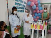 Saúde de Branquinha realiza palestra com gestantes sobre aleitamento materno